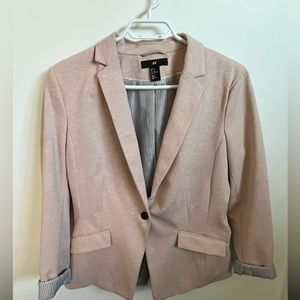 Blush pink blazer